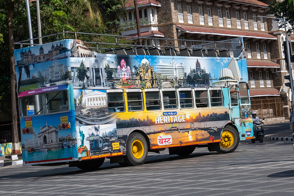 mumbai heritage bus stock images